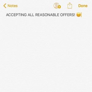 Make me a reasonable offer on anything !